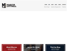 Tablet Screenshot of marcusluttrell.com